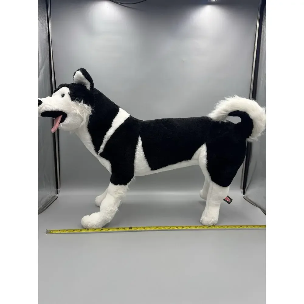 Melissa & Doug Large Siberian Husky Lifelike Puppy Dog 26” Long Plush Realistic